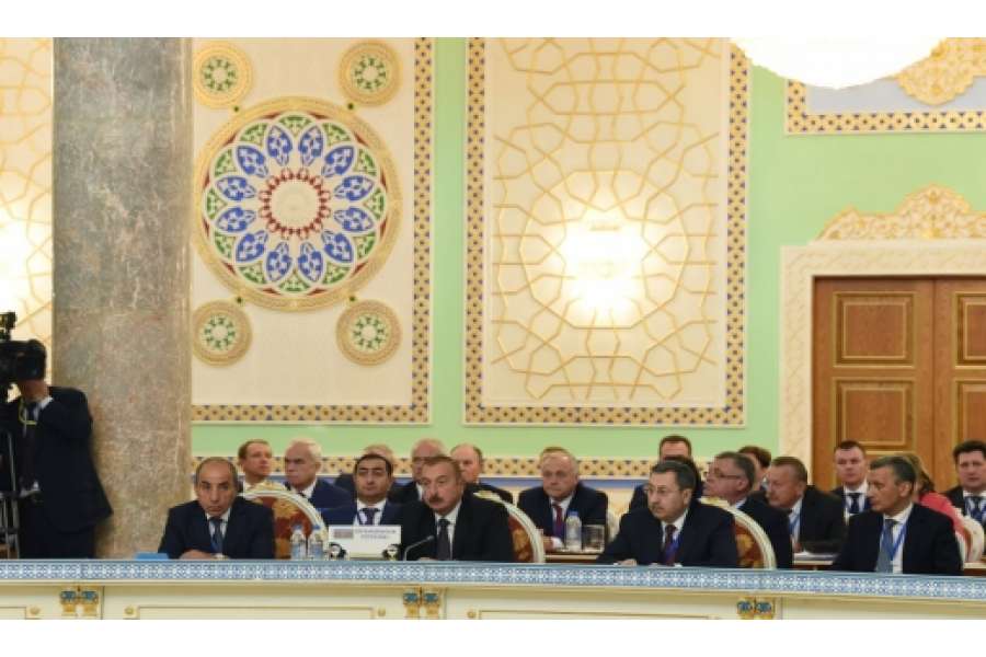 Düşənbədə MDB Dövlət Başçıları Şurasının geniş tərkibdə iclası olub Azərbaycan Prezidenti İlham Əliyev iclasda iştirak edib