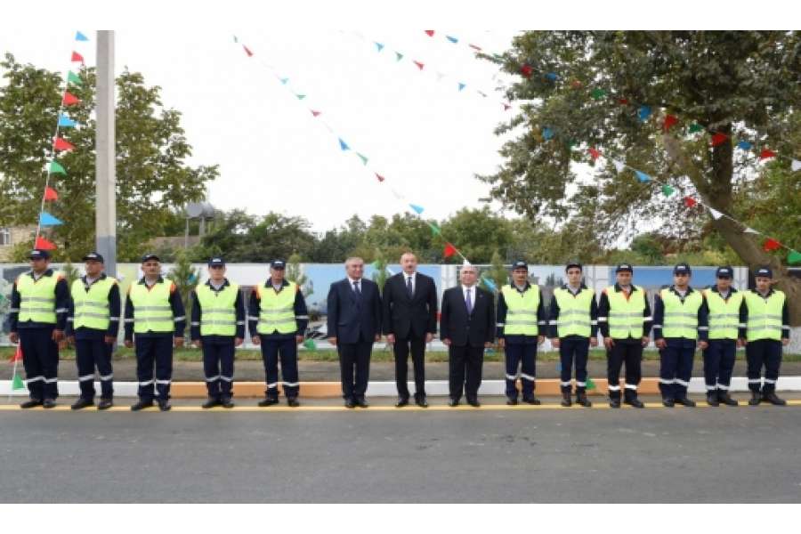 Prezident İlham Əliyev Masallı Sənaye Məhəlləsinin açılışında iştirak edib